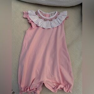 Cecil and Lou - Pink Bubble with embroidered collar